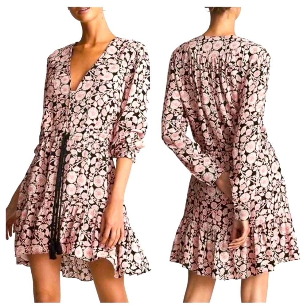 REISS JANUARY FLORAL PRINT MINI DRESS SIZE 10